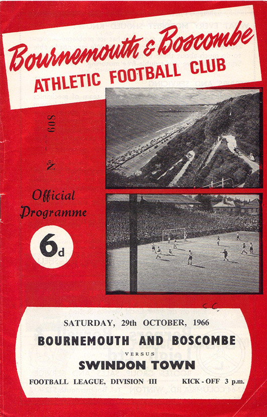<b>Saturday, October 29, 1966</b><br />vs. Bournemouth and Boscombe Athletic (Away)